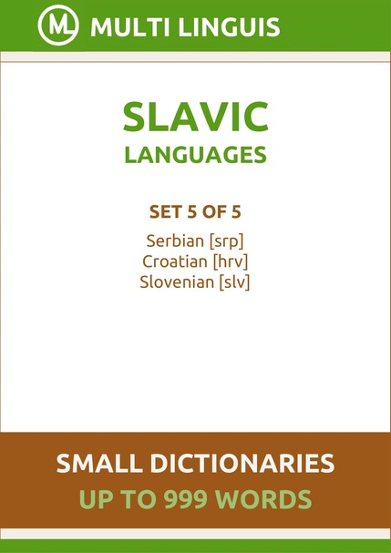 Slavic Languages (Small Dictionaries, Set 5 of 5) - Please scroll the page down!